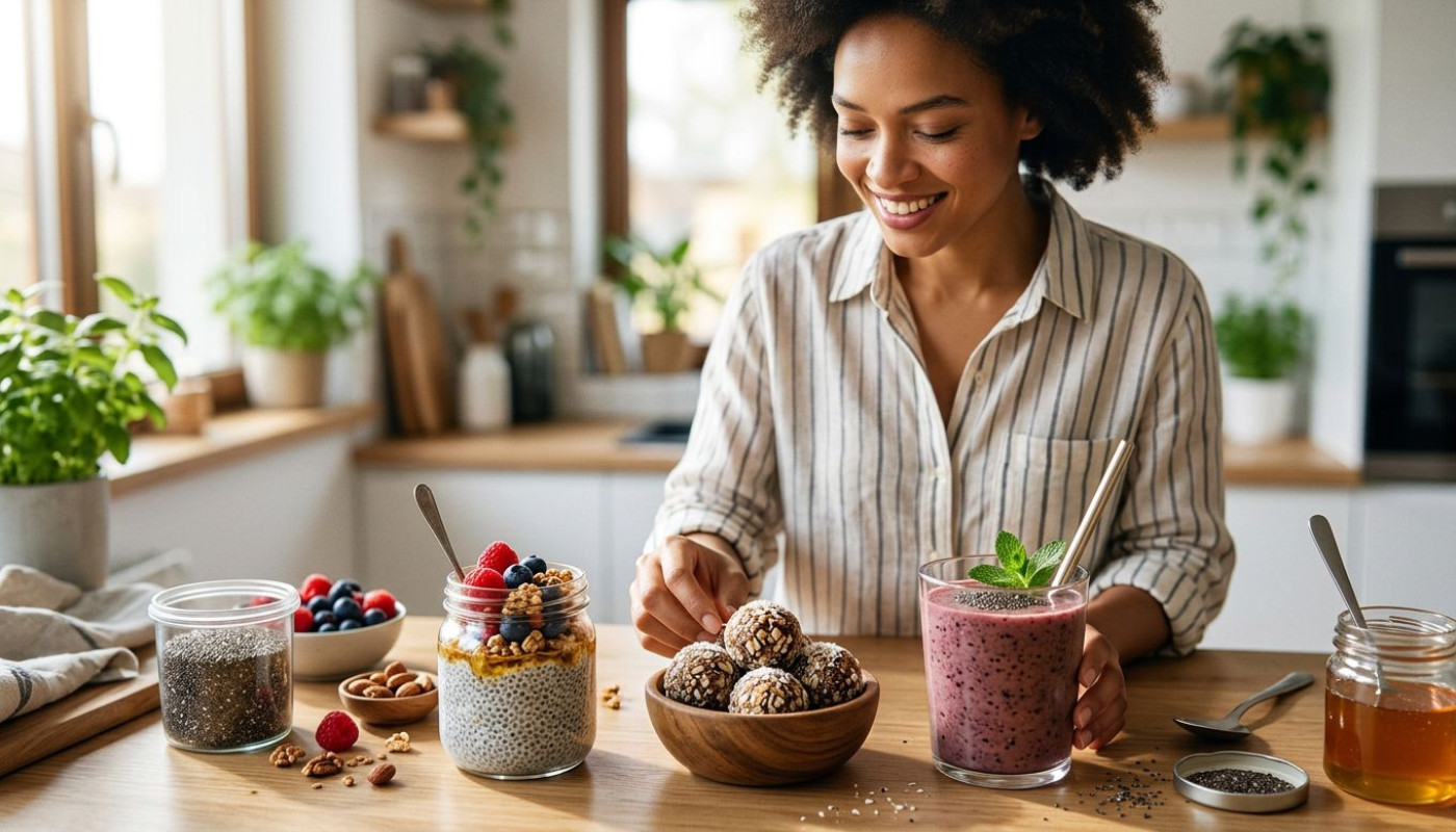 Préparation rapide : trois recettes faciles avec des graines de chia